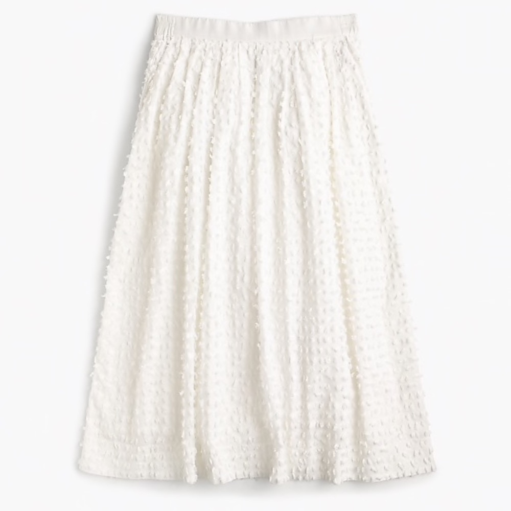 JCrew white cotton skirt